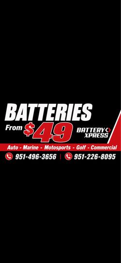 Car batteries-NEVER USED