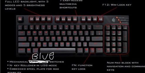 Coolermaster cm storm quick fire tk gaming keyboard