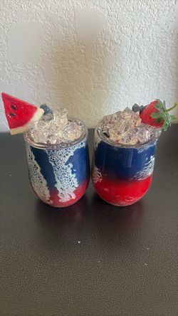 4th of July Wine glasses