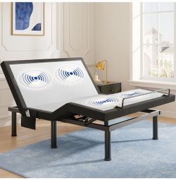 Adjustable Bed Frame Queen Size with Remote & Massage - Electric Beds Bases, Zero Gravity, Dual Side USB, Side Pockets