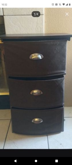 3 drawer Fabric Dresser $20