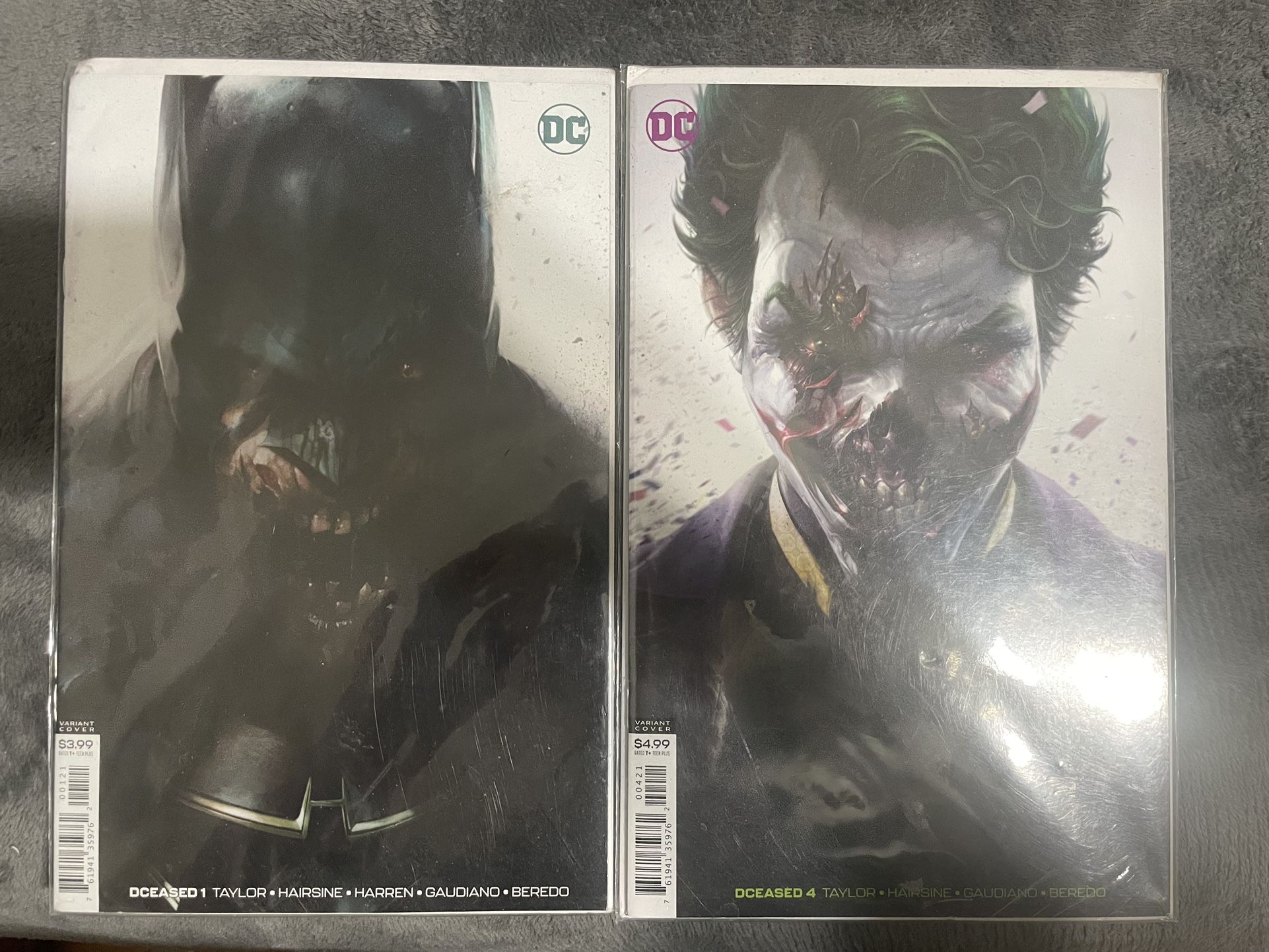DCeased Issues 1 & 4 Variant Covers