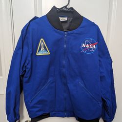 NASA Space Station Bomber Jacket Mens S