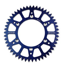 SCAR 50T Blue Aluminum Rear Sprocket Yamaha YZ125/YZ250/YZ450F (99-26)