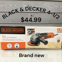 BLACK & DECKER 4-1/2 IN SMALL ANGLE GRINDER BAMP BRAND NEW