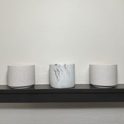 White Marble Ceramic Pot