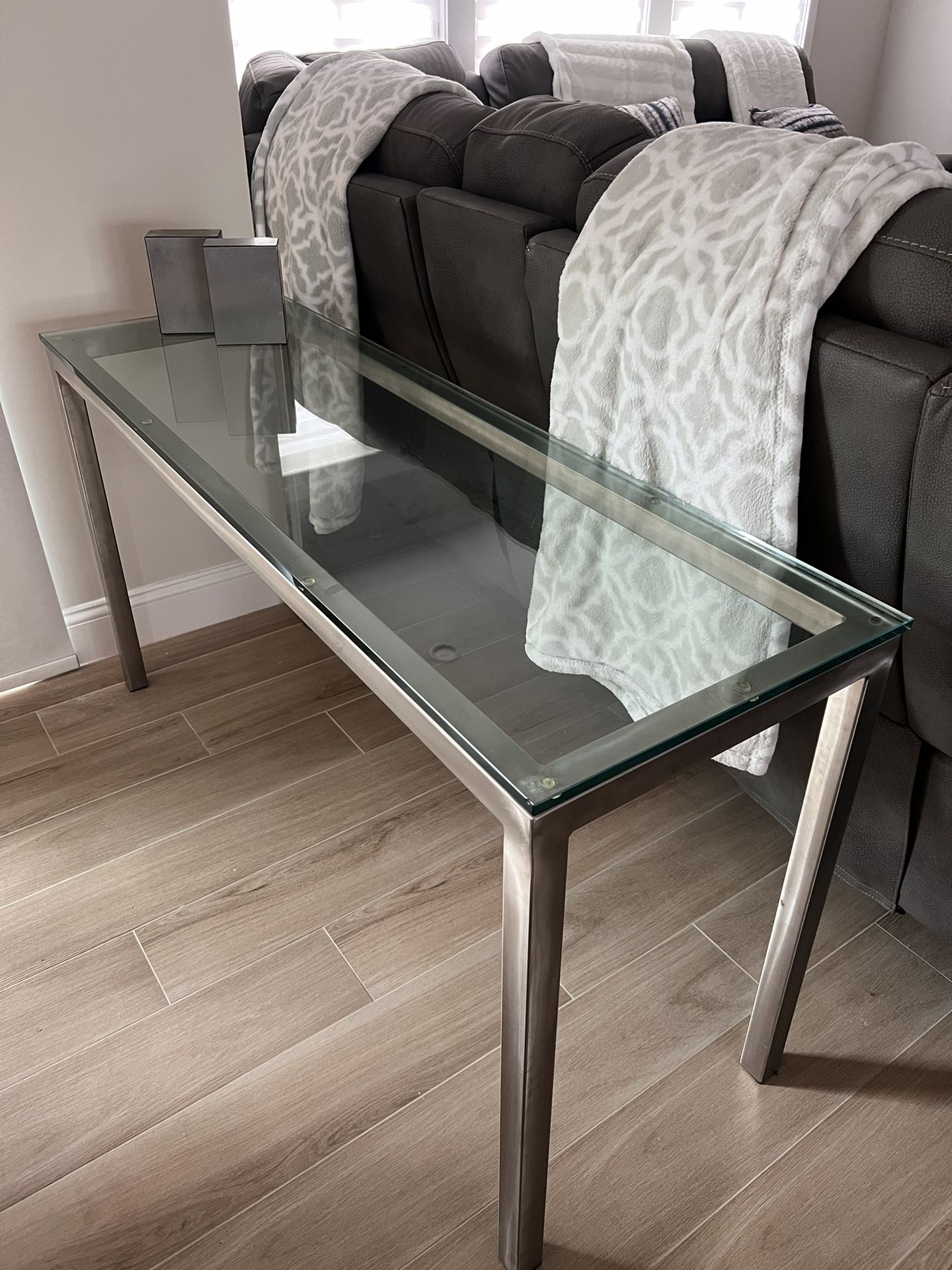 Glass Console Table 