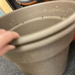 Two Matching Planter Buckets 