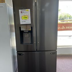 Refrigerator, LG Open Box 36” French Door With Warranty