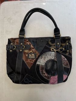 Vintage Coach Patchwork Hobo Bag