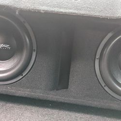 2 Skar Audio (12s)  and Matching Amp NO TRADES CASH ONLY OBO