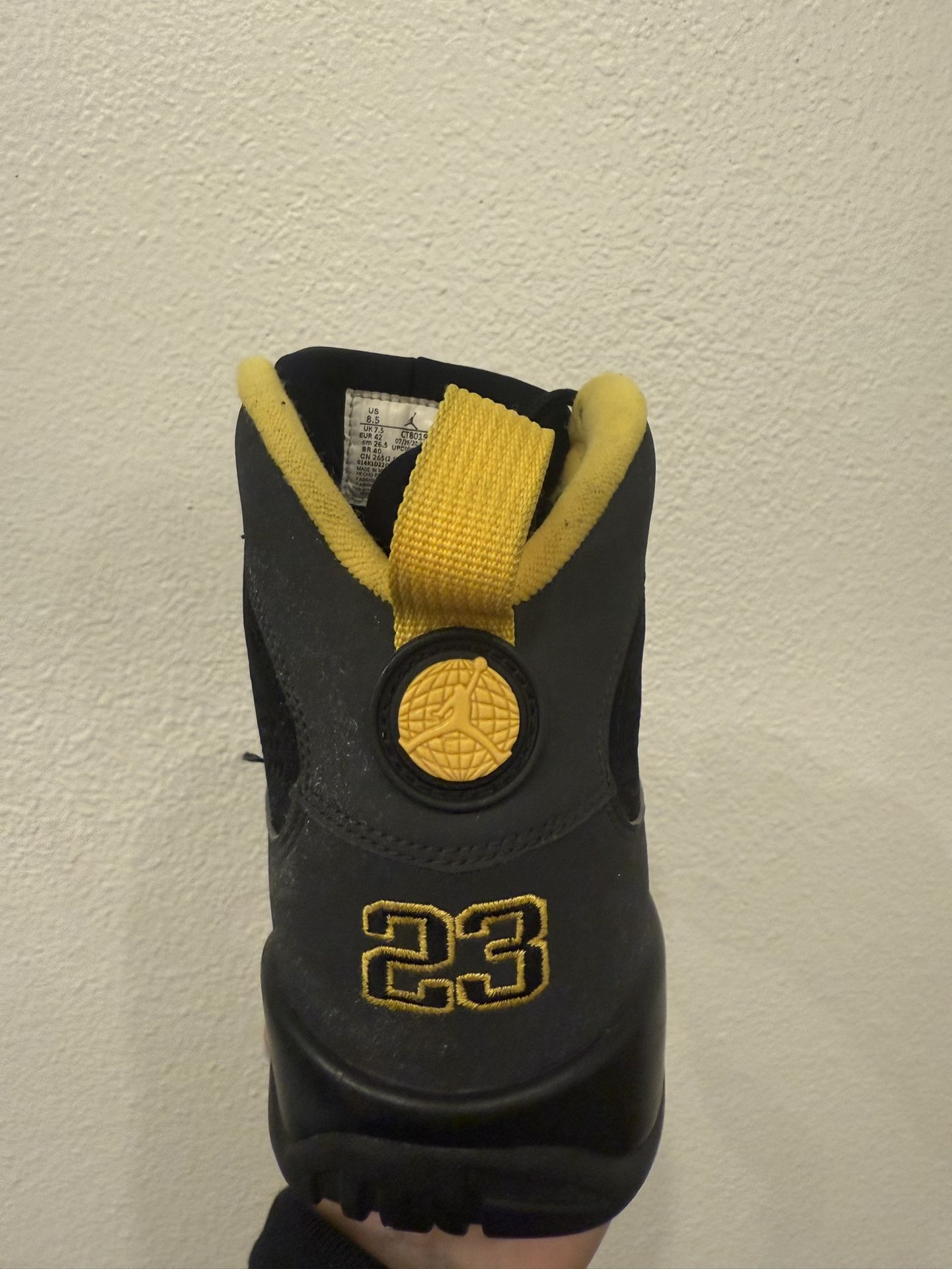 Air jordan 9 Retro ‘dark charcoal university Gold’ size 8.5 Air Jordan 9 Retro  main image 2