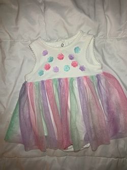 Rainbow Flower Dress 