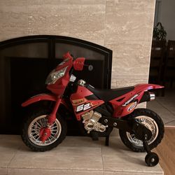 Products 6V Kids Electric Battery On Motorcycle w/ Training Wheels, 