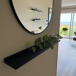Stylish Black Floating Shelves!