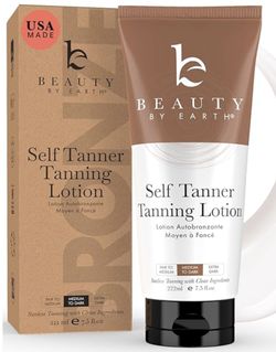 Brand New Beauty By Earth Self Tanner Tanning Lotion