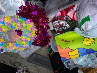Classroom decorations for Easter and Valentine’s Day
