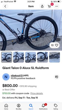 lightest bike by Giant TALON Trail series mountain bike Talon Aluxx SL Fluidform tall frame bike bicycle