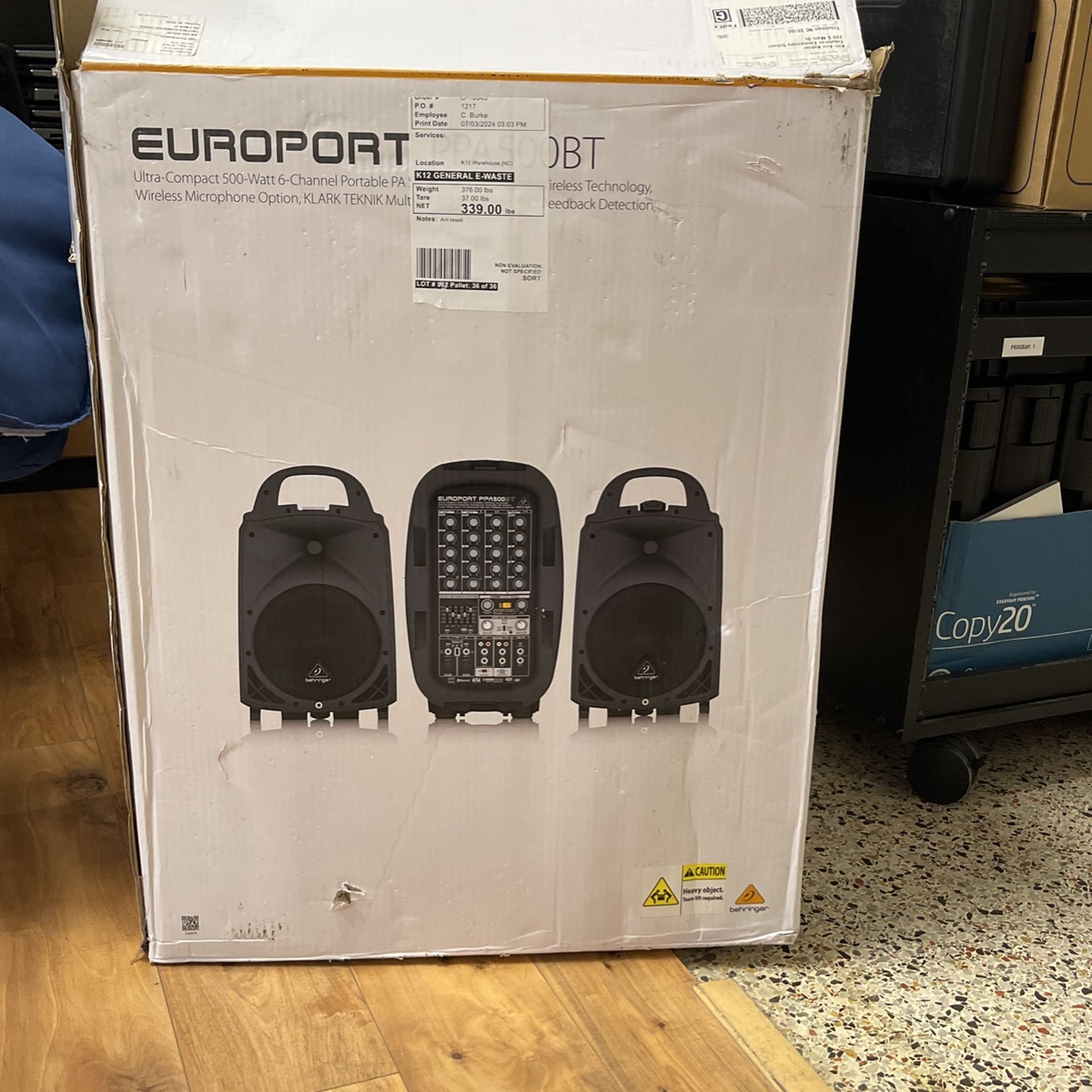 Europort Speakers With 6channel Portable PA