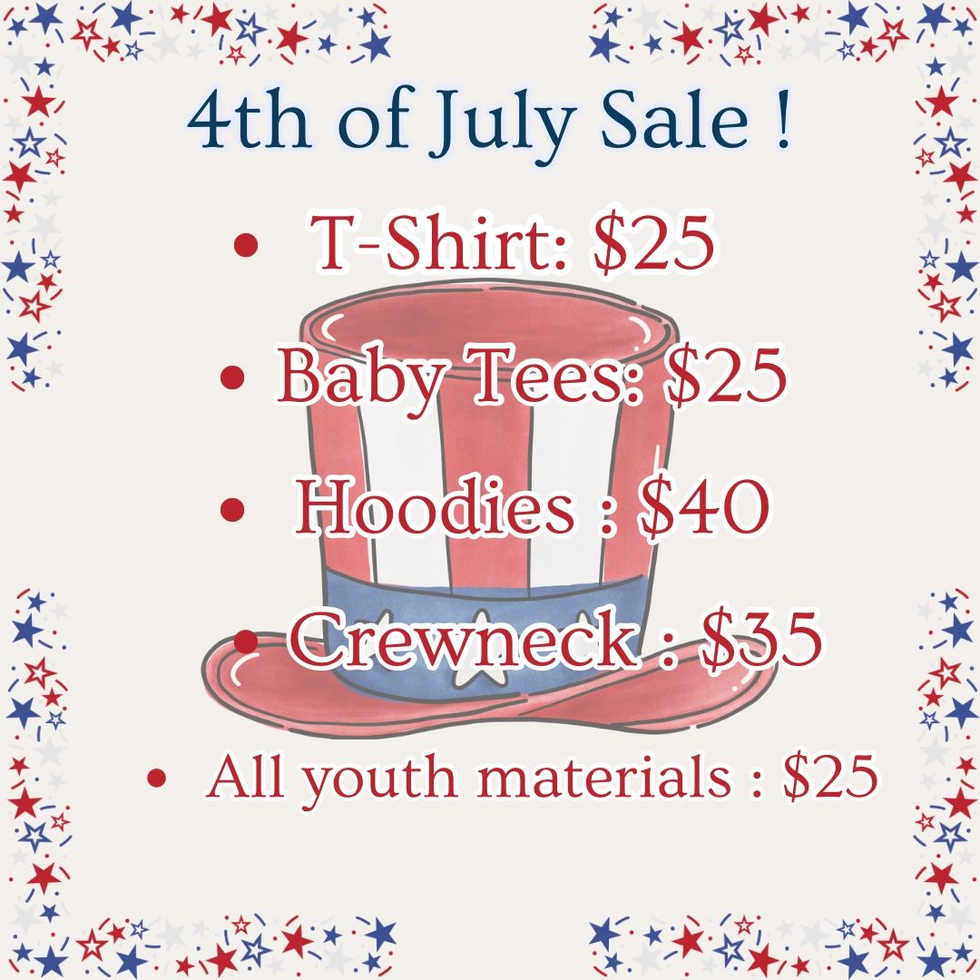 4th Of July Embroidery Sale