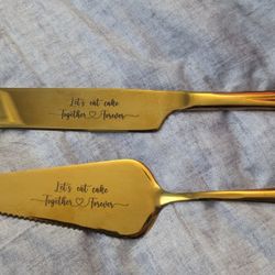 Wedding Knives Set 👰‍♀️🤵🏽🍰🍴🥂