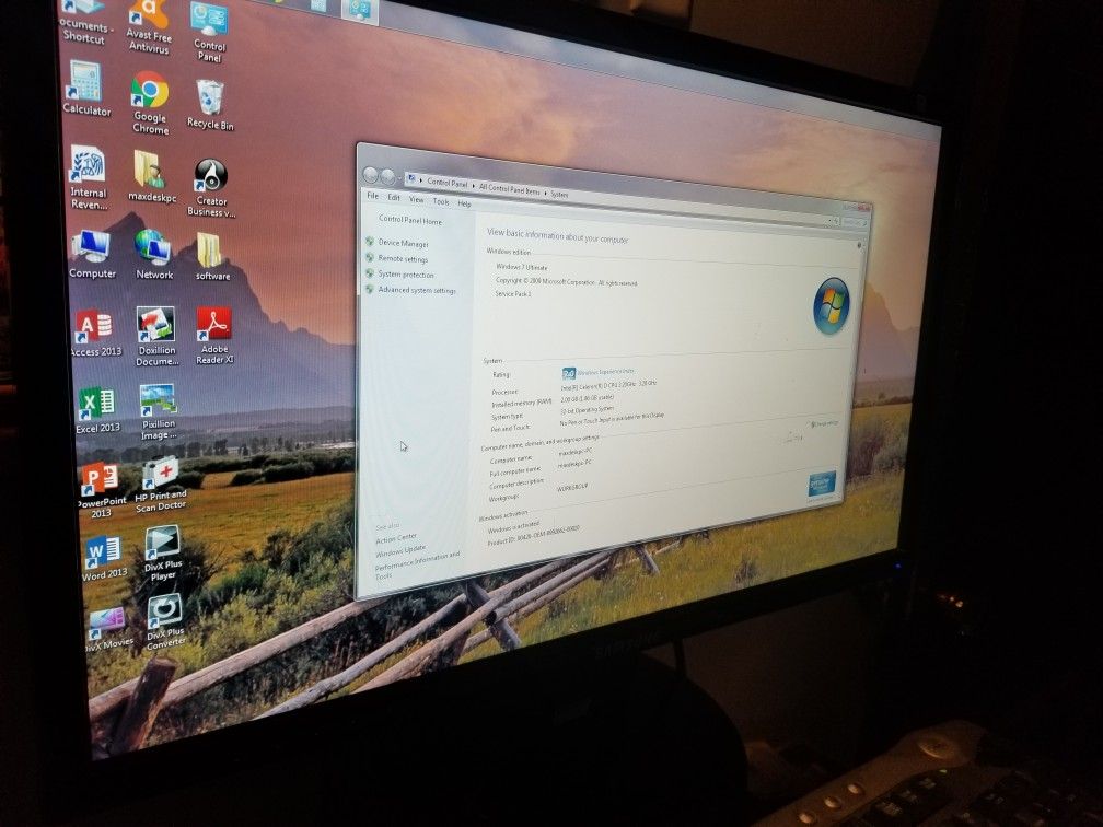 E machine Windows 7