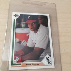 1991 Upperdeck Frank Thomas Rookie Card Flipping Bird