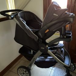 2 Piece Baby Stroller With Car seat 