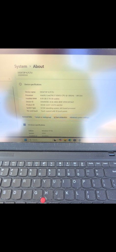 Lenovo Thinkpad X1 Carbon 7th Generation
