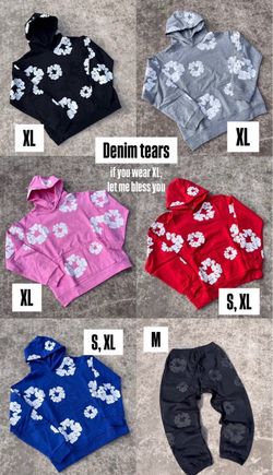 Denim tear sweatshirt/shorts