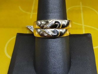 Channel Set - Yellow Gold 14k (.585) 5.3 grams Size 11