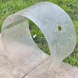 Acrylic Kick Bass Shell 14" x 22" for Drum Set. I do not know the brand. No cracks.
