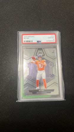 2024 Mosaic Bo Nix #312 Gem Mint 10