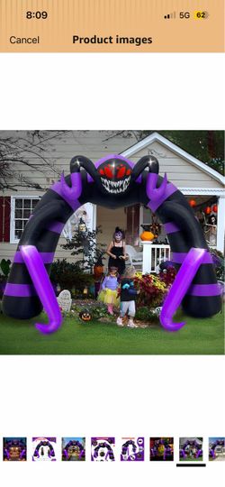 11FT Long Halloween Inflatables Spider