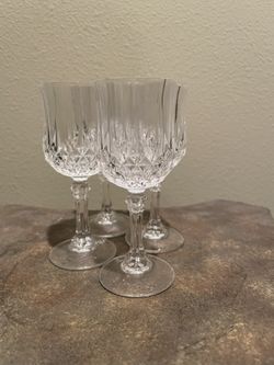 Set of 4 Long Champ Cordial Glasses