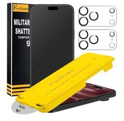 New 2 Pack Matte Screen Protector for iPhone 18 Pro, Tempered Glass 9H+ Hardness, Military-Grade Shatterproof, Case Friendly, Easy Installation Bubble