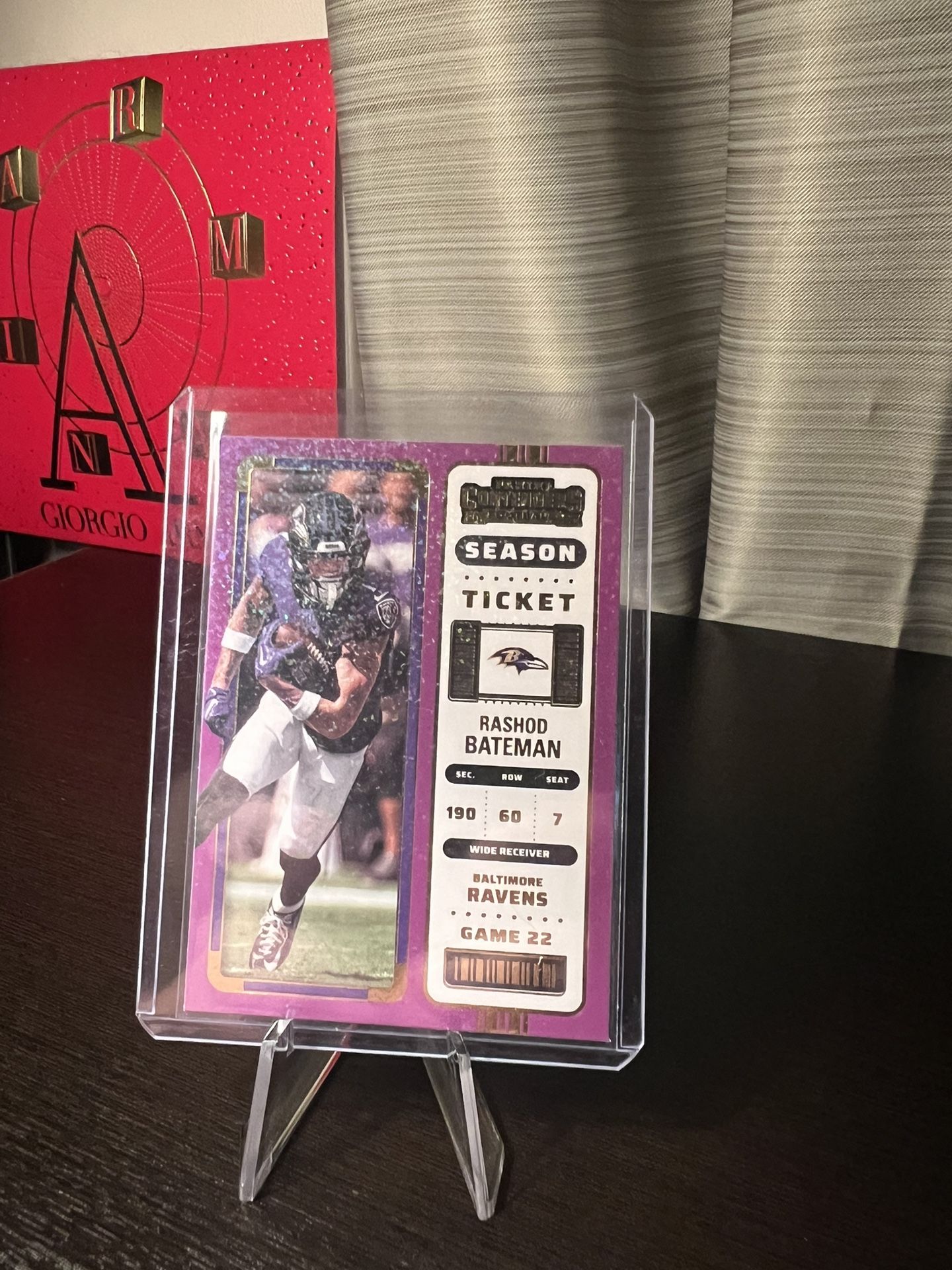 Rashod Bateman Season Ticket Sparkle