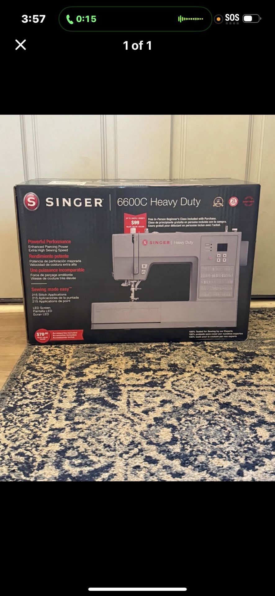 Singer Sewing Machine Heavy Duty 6600c (brand New In Box)