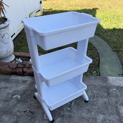 Rolling  Tiered  Basket Storage Cart