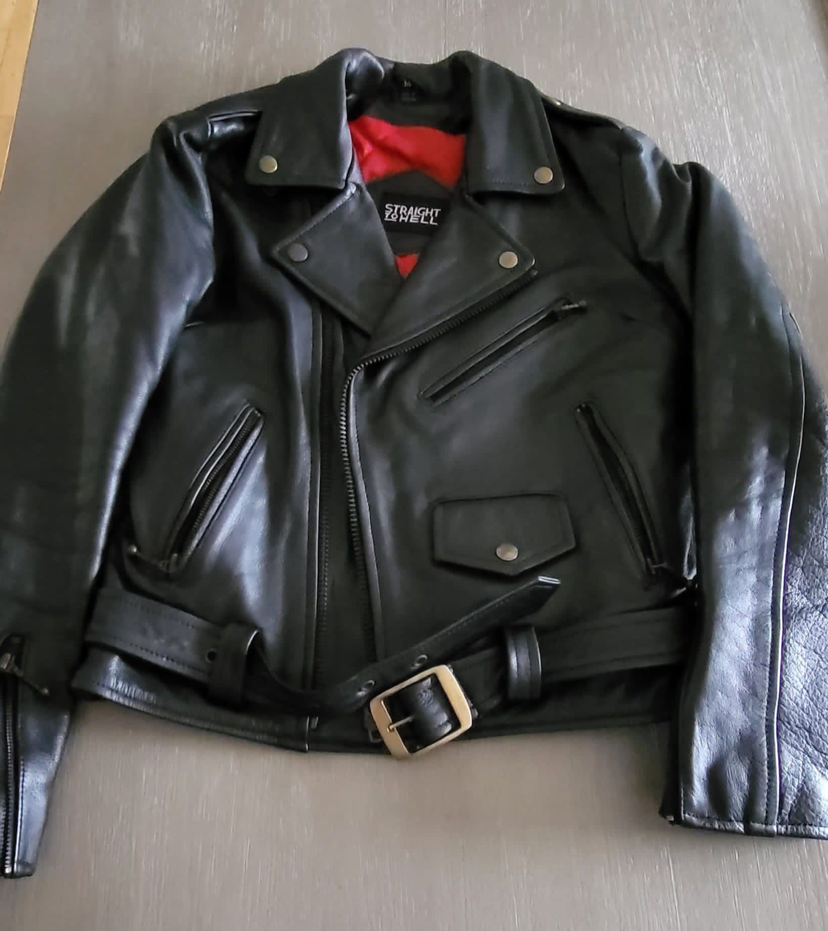 Women’s Black Leather Jacket (medium)