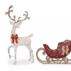 Deer And Sleigh