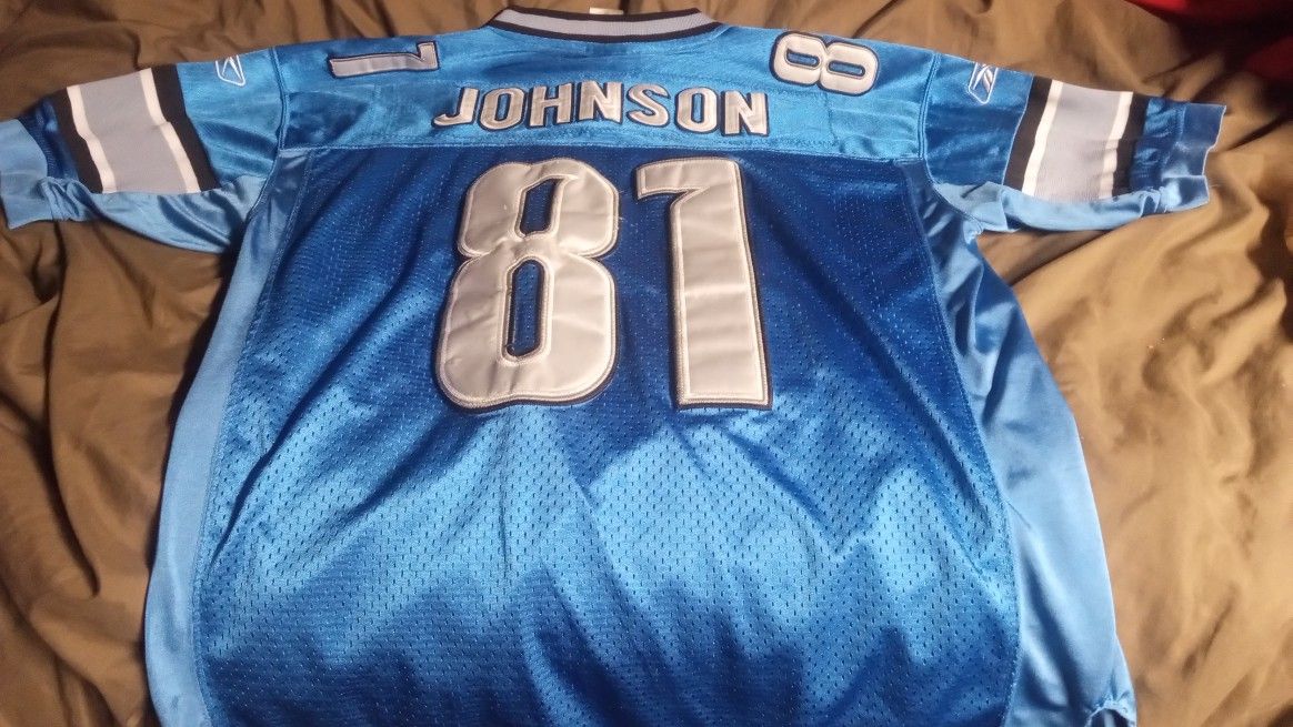 Authentic Johnson #81 Lions Jersey! Like New!