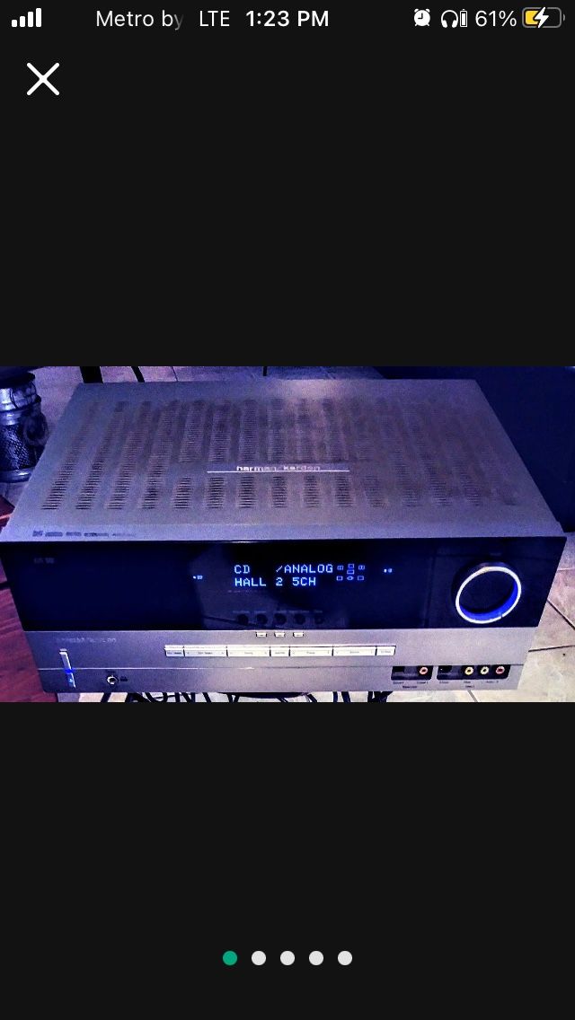 Harmon Kardon Avr340 Receiver/No Remote/Not Bluetooth