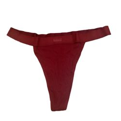 SKIMS Size 3X Cotton Blend Stretch Jersey Rib Thong Brick Panty PN-STT-0040