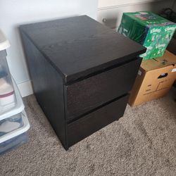 Chocolate Night Stand and Side Table