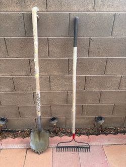 Garden Shovel and Rake Set