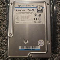 Rare Vintage Western Digital Caviar 21600 IDE Drive WDAC21600-00H 1624.6 MB