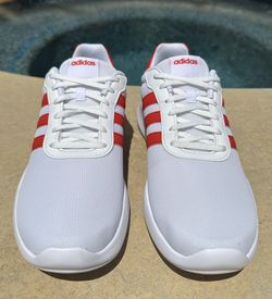 Adidas Lite Racer 3.0 Men`s Training Shoes Sneakers White Red Adidas Lite Racer 3.0 - Red And White - Classic Style Shoe  main image 4