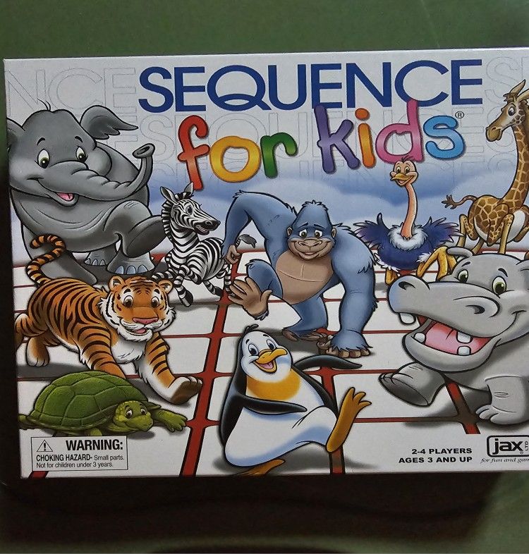 NEW- Sequence For Kids- 3 Available 