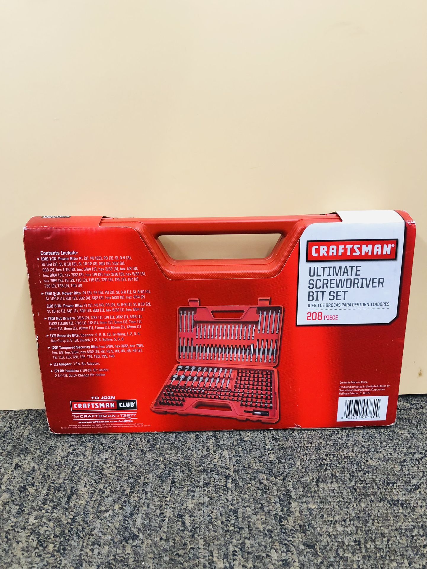 Crasftsman 208pc Ultimate Screwdriver Bit Set. *NEW!
